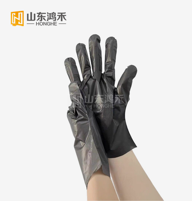 Disposable Black TPE Gloves